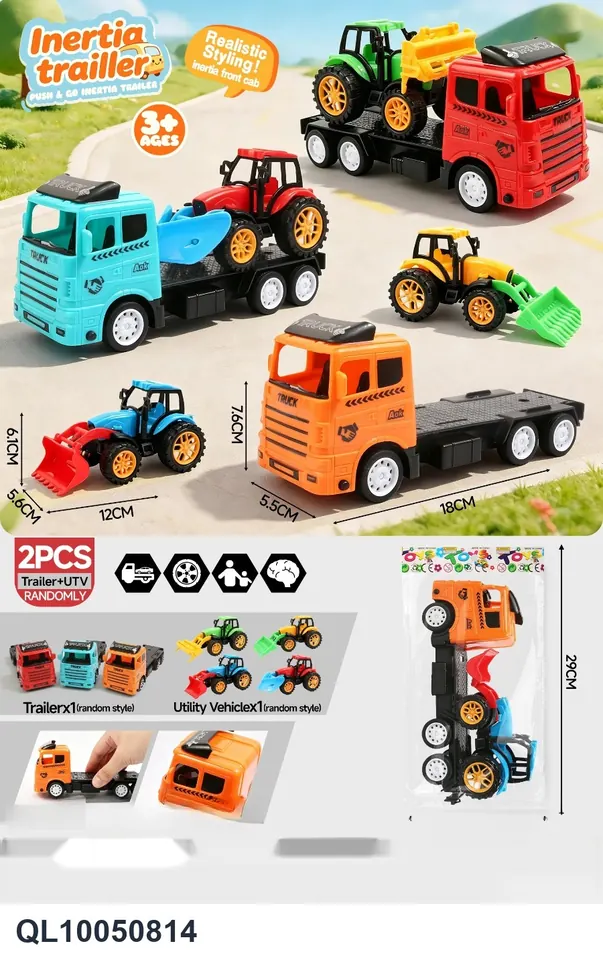 Inertial Tractor-Mounted Farmer's Vehicle OPP Bag wholesale from Qili Toys