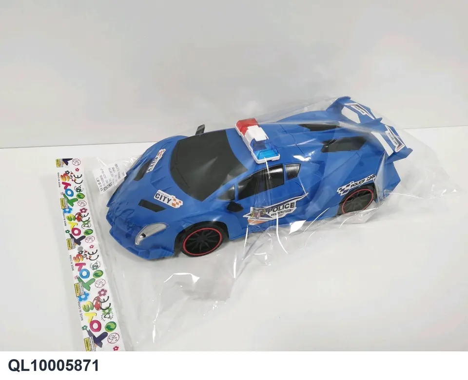 Lamborghini English Police Car (white and blue mixed) OPP Bag wholesale from Qili Toys