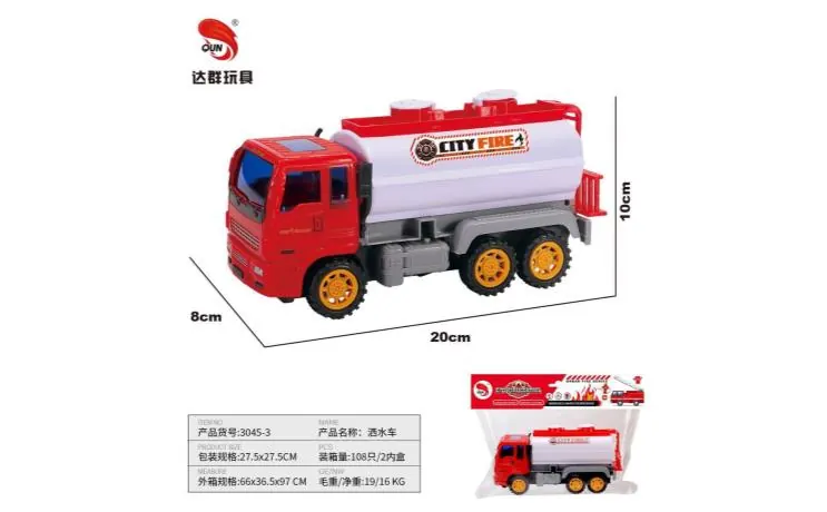 Medium Inertia Fire Truck Sprinkler Truck PVC Header Bag wholesale from Qili Toys