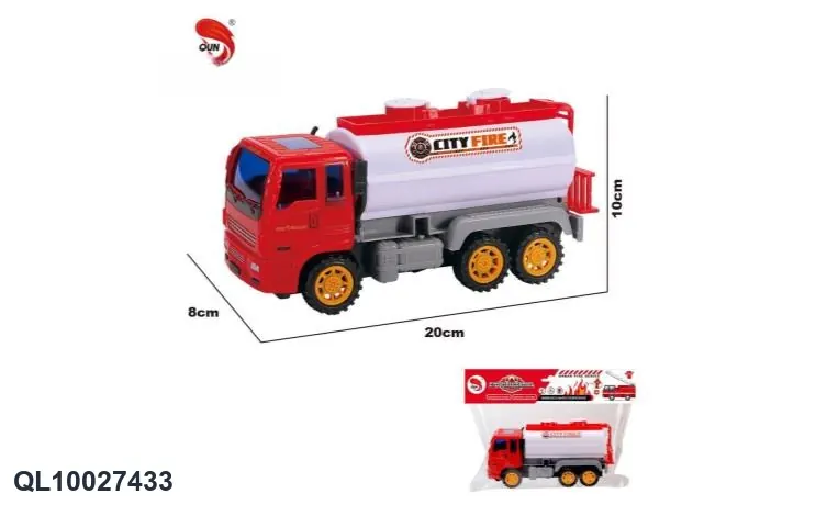 Medium Inertia Fire Truck Sprinkler Truck PVC Header Bag wholesale from Qili Toys
