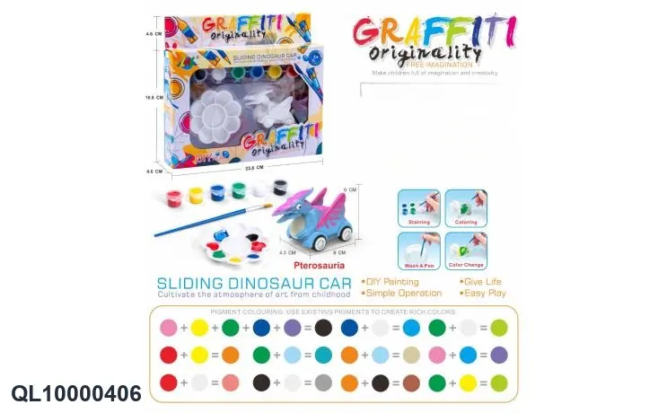 Painting Dinosaur Scooter Window Box wholesale from Qili Toys