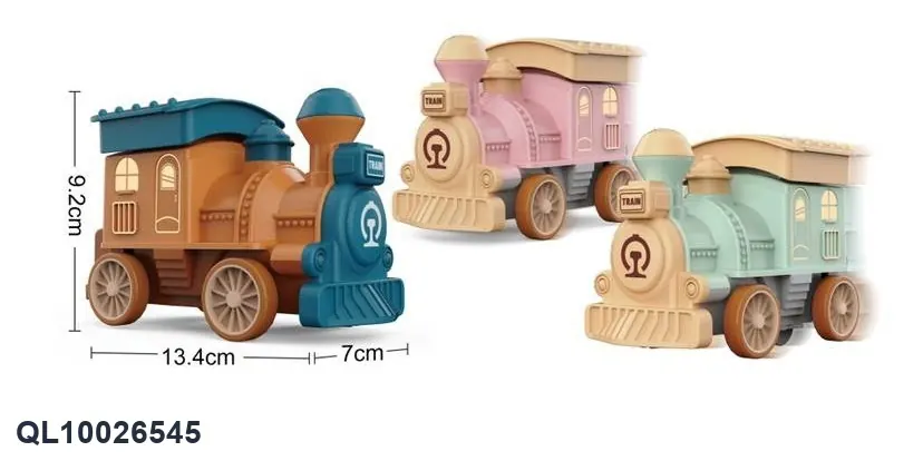 Press Inertia Train OPP Bag wholesale from Qili Toys