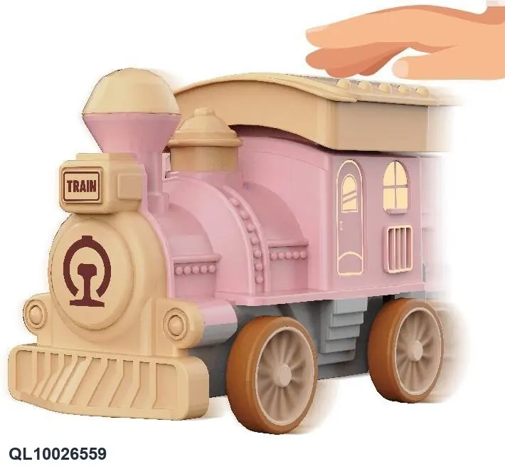 Press Train With Light, Music And Electricity Included Color Box wholesale from Qili Toys