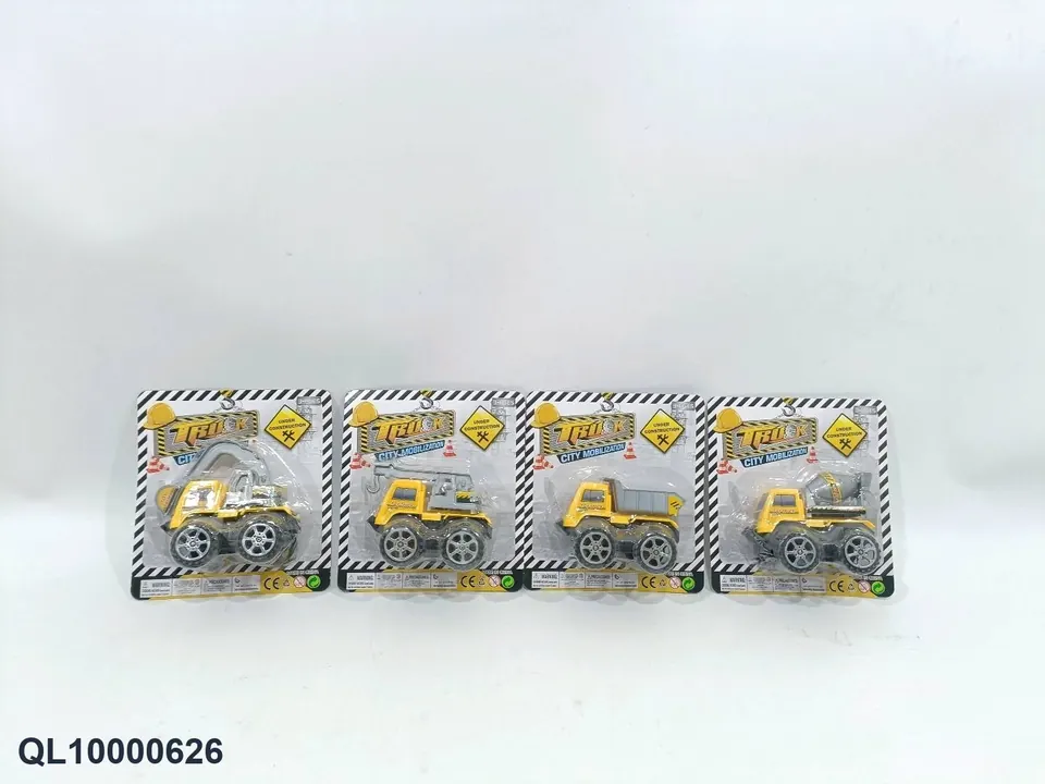 Pull Back Engineering Vehicle Blister Board wholesale from Qili Toys