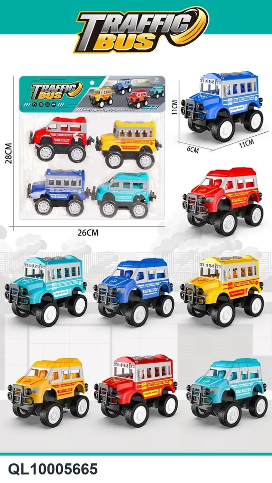 Pull Back Service Vehicle PVC Header Bag wholesale from Qili Toys