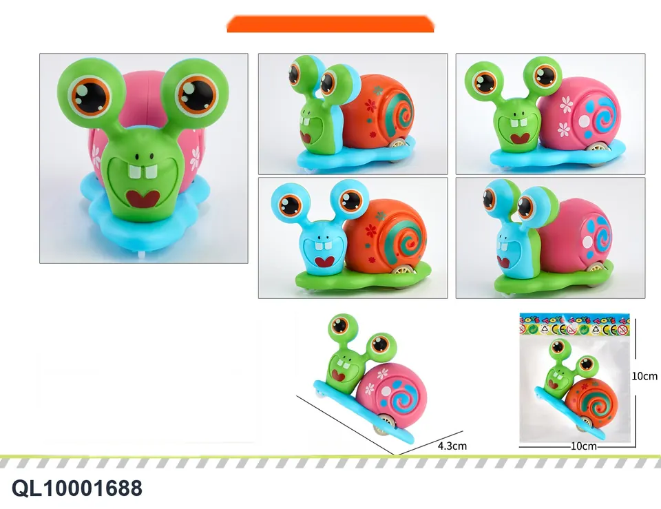 Pull Back Snail OPP Bag wholesale from Qili Toys
