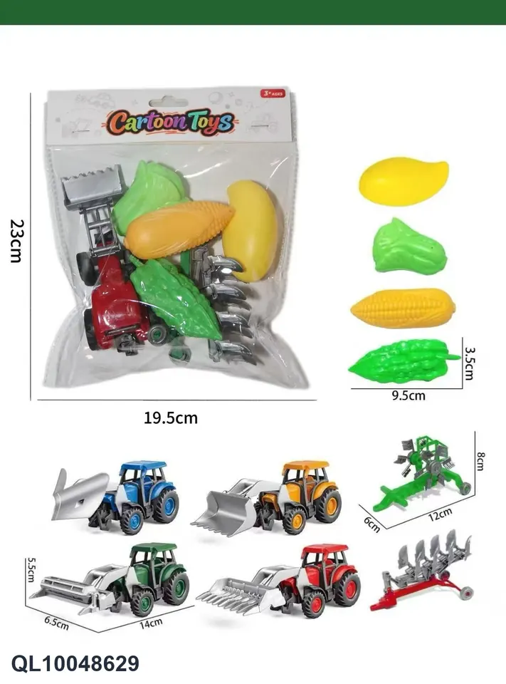 Pull Back Solid Color Farmer's Cart PVC Bag wholesale from Qili Toys