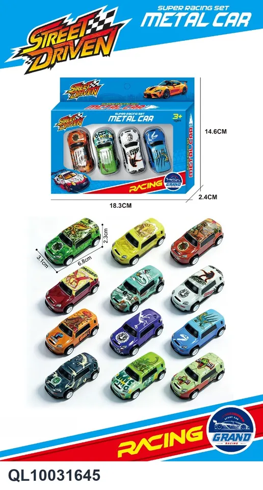 Return Alloy Car - Dinosaur Off-Roading Display Box wholesale from Qili Toys