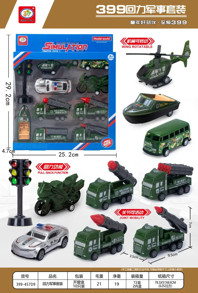Return Military Set 10 Window Boxes wholesale from Qili Toys