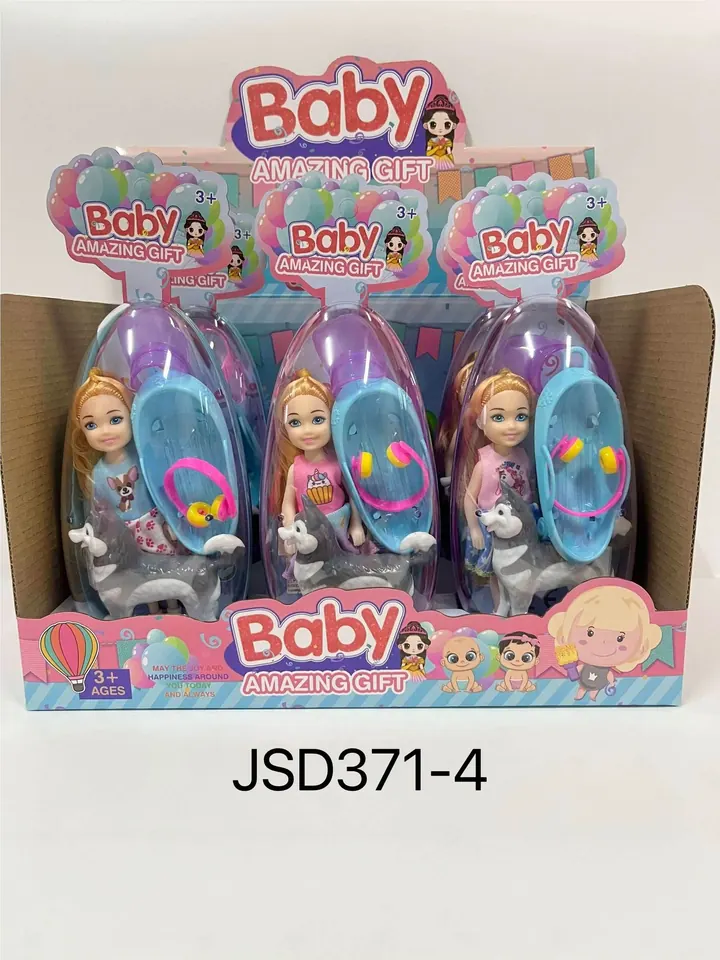 Set Of 5-Inch Mini "Carrie" Hats With Headphone Straps, Dog Sports Cap, Assorted Styles (6 pieces per individual price) Display Box wholesale from Qili Toys