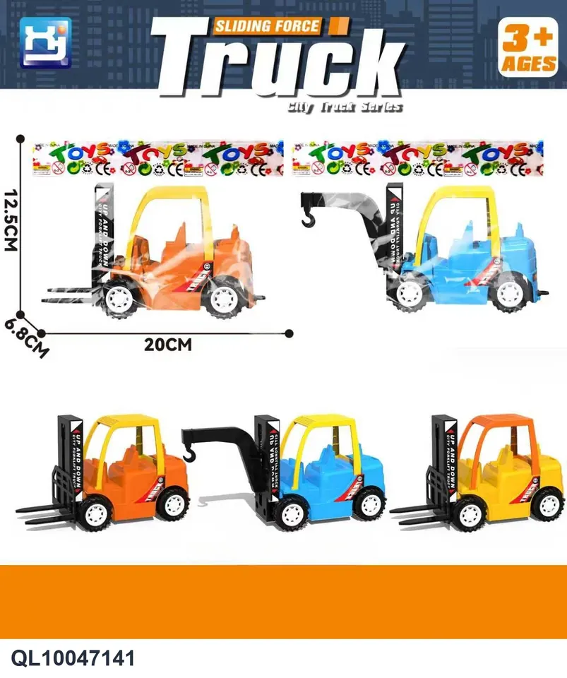 Slide Forklift Crane OPP Bag wholesale from Qili Toys