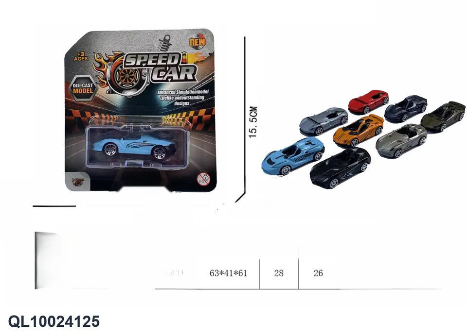 Sliding Alloy Car Blister Board wholesale from Qili Toys
