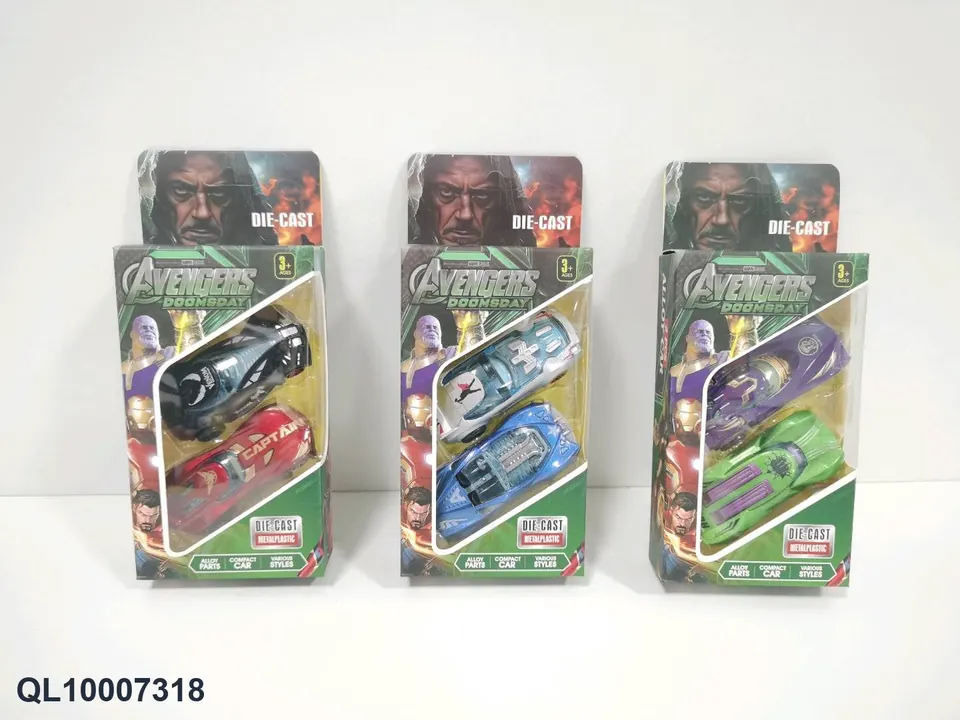 Superhero Team Simulation Alloy Car/2 Pack Window Box wholesale from Qili Toys