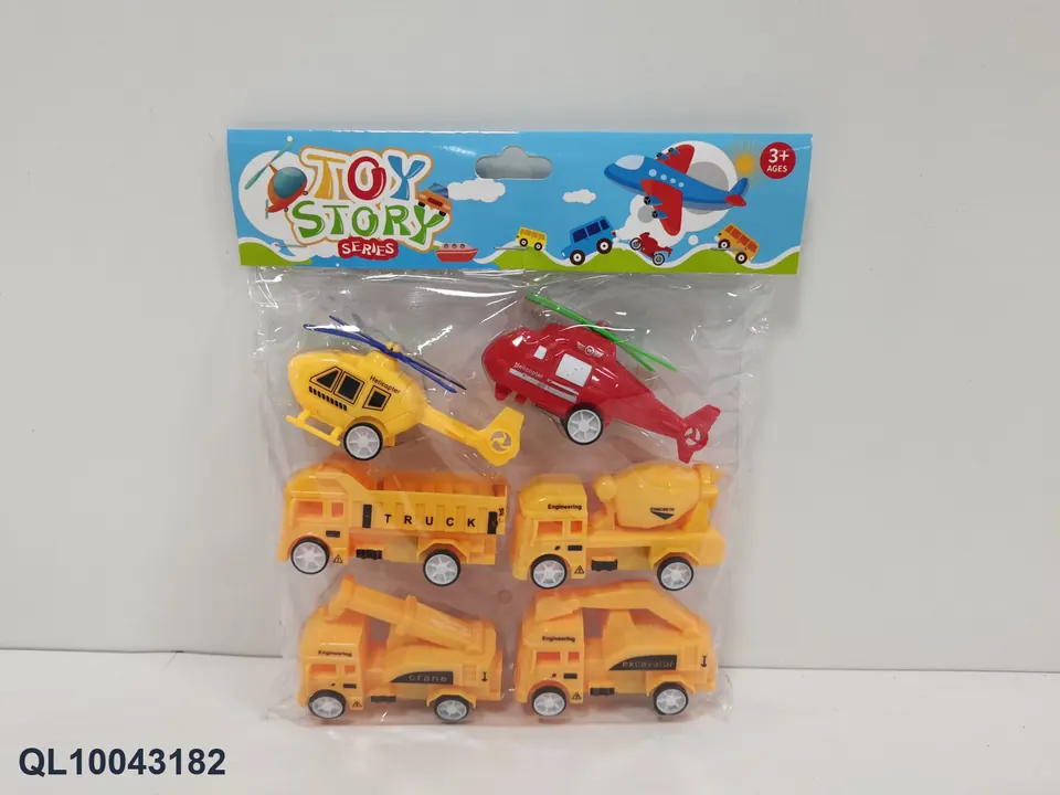 Taxi 2 Helicopter 4 Construction Vehicle PVC Header Bag wholesale from Qili Toys