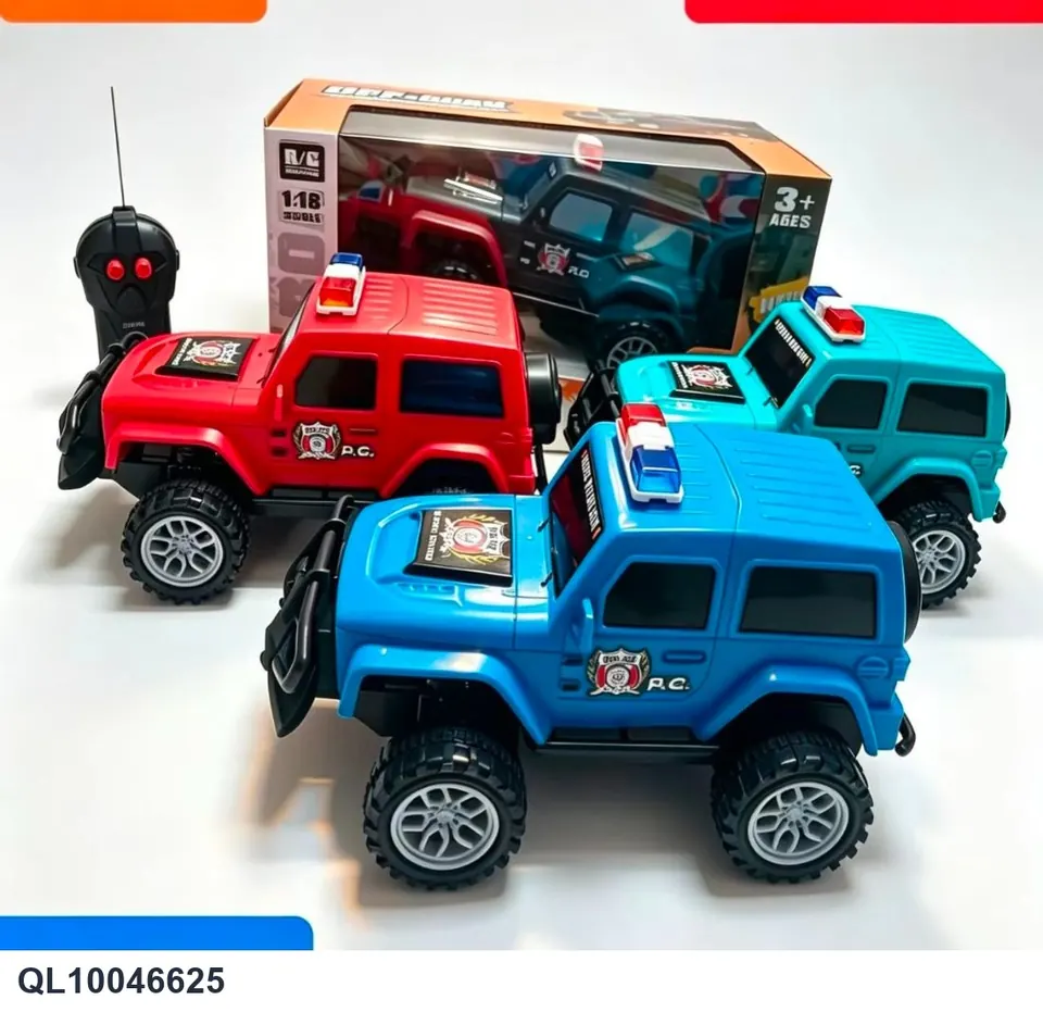 Wrangler Jeep Police Car (two-way remote control car) Window Box wholesale from Qili Toys
